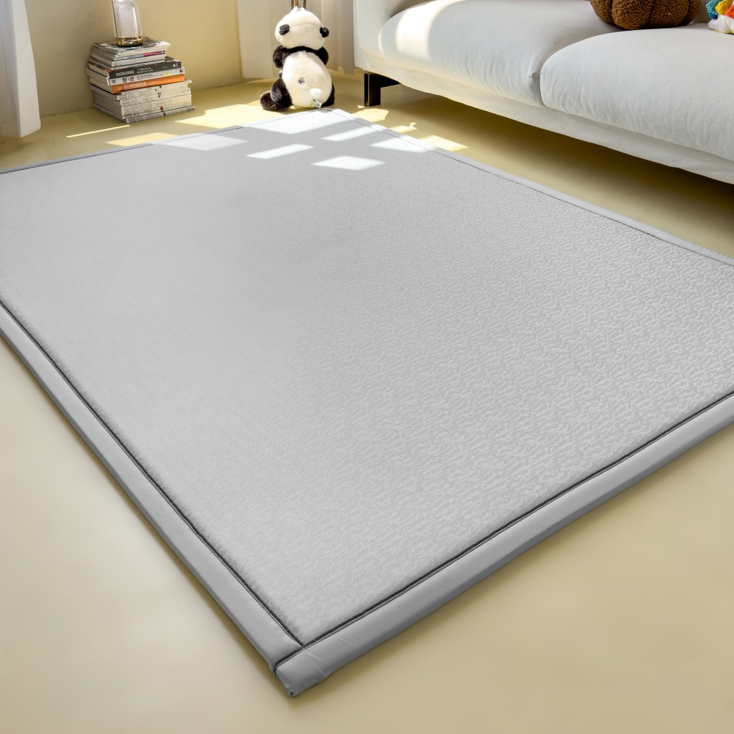 罗兰家纺凉感提花多功能地垫婴幼儿娱乐垫客厅地毯防滑垫凉席地垫,居家布艺,转椅地垫,淘宝优惠券,粉丝福利购,淘宝优惠卷