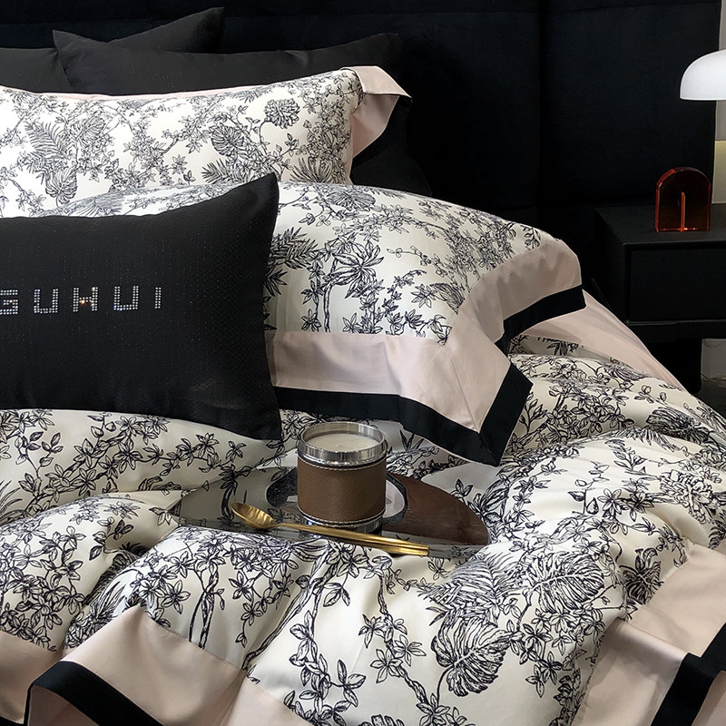 100S长绒棉数码印花四件套