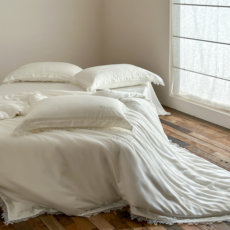 天丝凉感轻奢被套夏被四件套床品