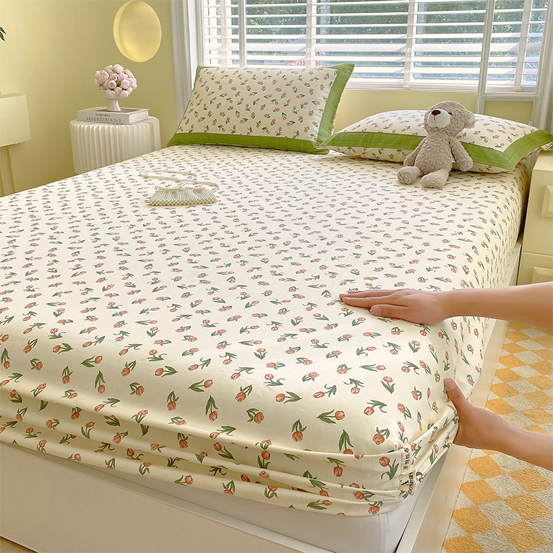 A类老粗布原棉床笠四季通用