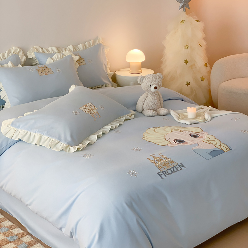 全棉磨毛刺绣四件套-公主殿下