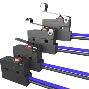 台湾原装卡西明ZIPPY防水微动开关带线三脚行程限位开关检测SM1