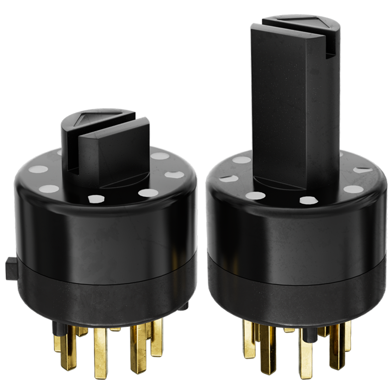 进口mini小型旋转波段开关档位选择2 3 4 5 6 8多档调节开关批发