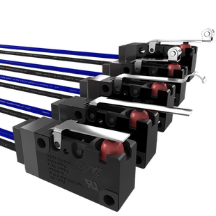 常开10A大电流IP67级防水防尘微动开关行程限位开关定制线长线束
