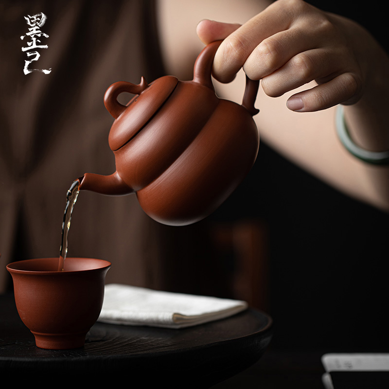 墨己朱泥紫砂壶功夫茶具泡茶壶手工家用葫芦茶壶单壶带过滤茶具