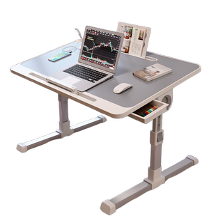 床上小桌子学习桌可折叠升降电脑桌书桌宿舍学生写字床用家用卧室坐地飘窗懒人笔记本电脑支架大号办公小桌板