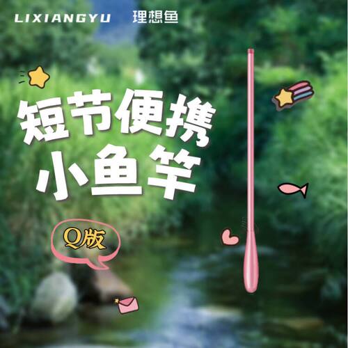 理想鱼小物钓鱼竿鳑鲏鱼竿微物户外迷你小鱼杆手竿溪流短节鲫鱼竿