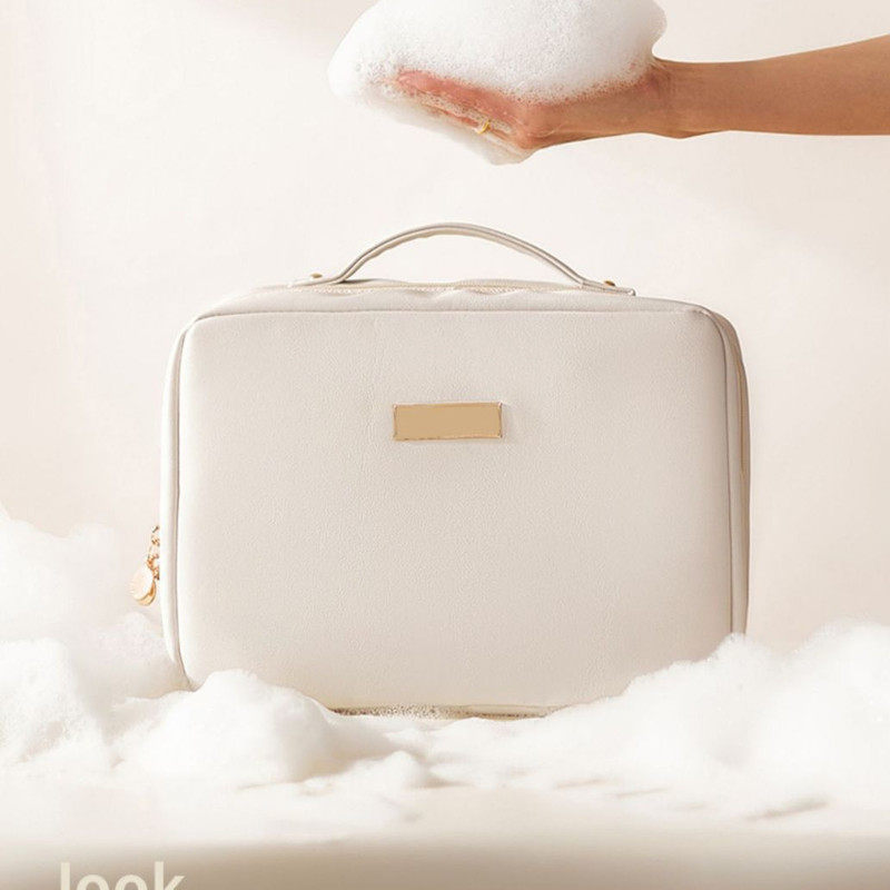 2025新款女士大容量防水旅行透明手提化妆包便携收纳