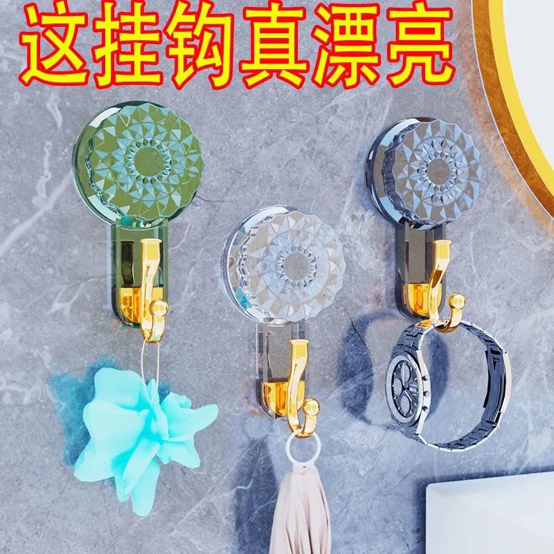 旋转吸盘挂钩强力真空免打孔承重粘钩厨房浴室卫生间墙壁毛巾家用