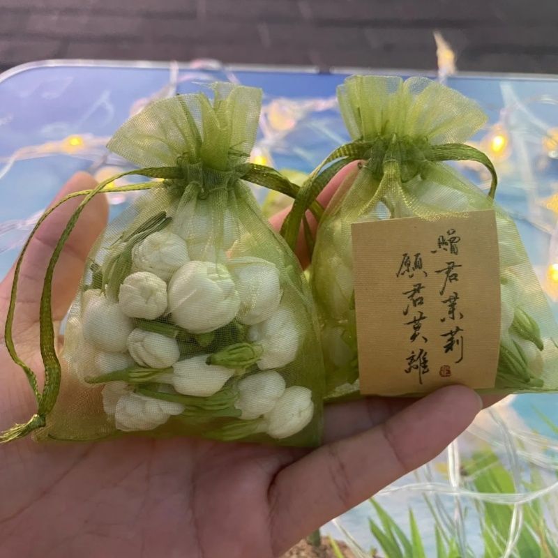 透气网纱袋茉莉花瓣香包袋摆摊装饰小礼品束口袋薰衣草桂花干花袋