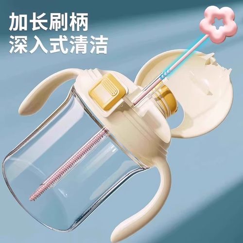 长款便携花朵吸管刷杯刷洗奶瓶刷子细长洗吸管防污硅胶小刷子家用