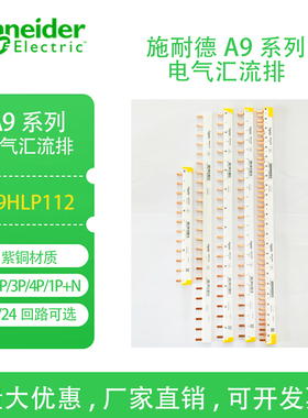 施耐德断路器空气开关DPN汇流排1P+N2P3P4P24位空开接线连接铜排