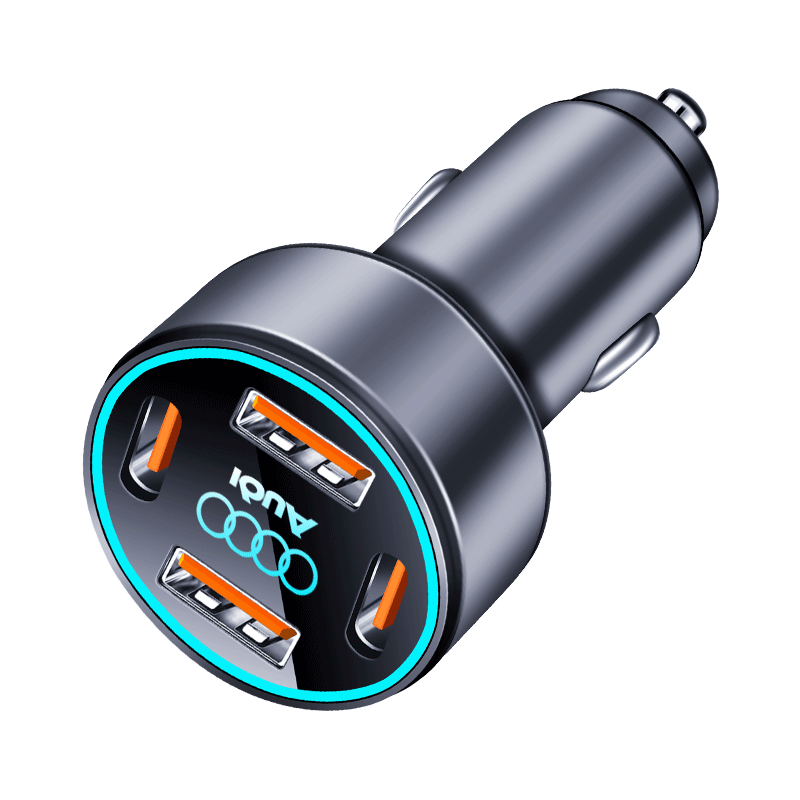 奥迪A4L车载充电器A6L/Q5L/A3/A5/A7/A8/Q3/Q7/Q2L点烟器转换插头