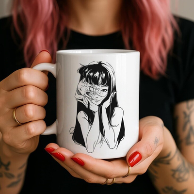 伊藤润二川上富江陶瓷马克杯