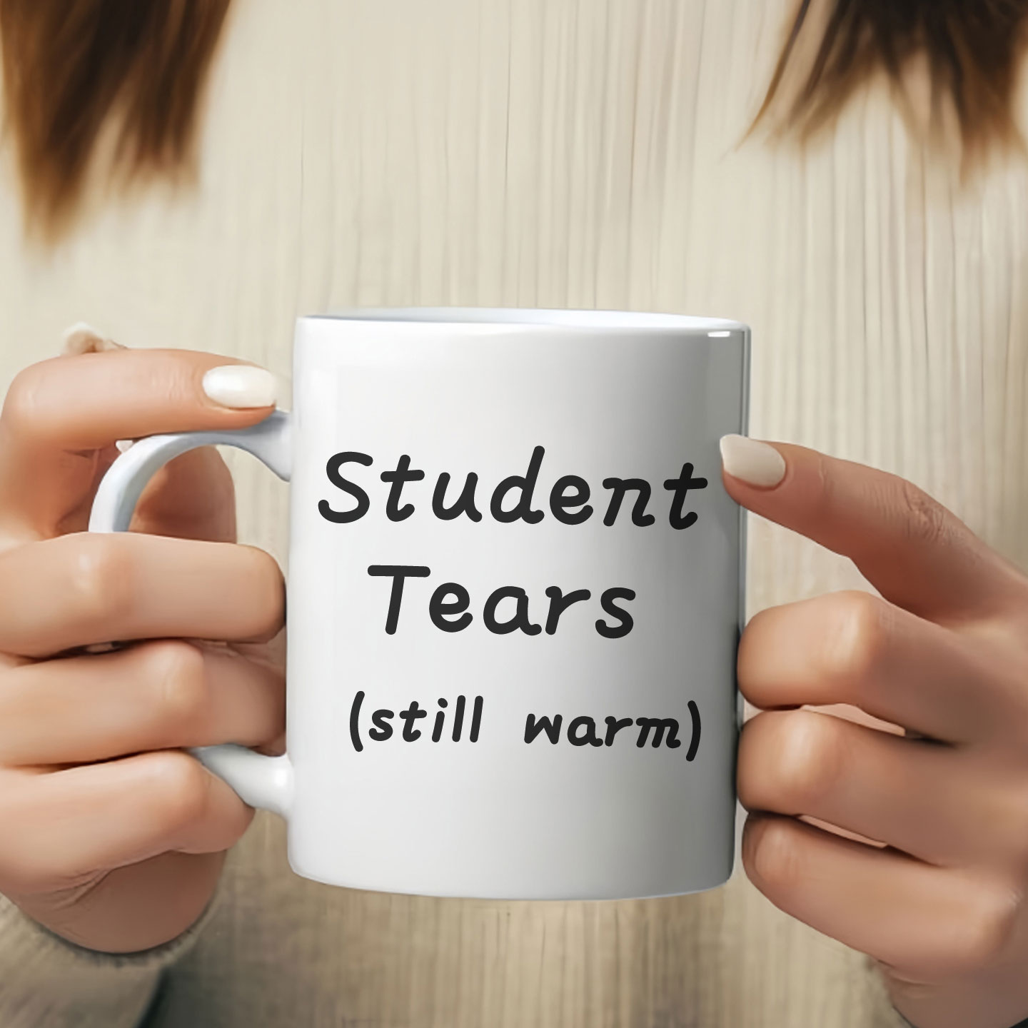 趁热喝了同学老师陶瓷马克杯