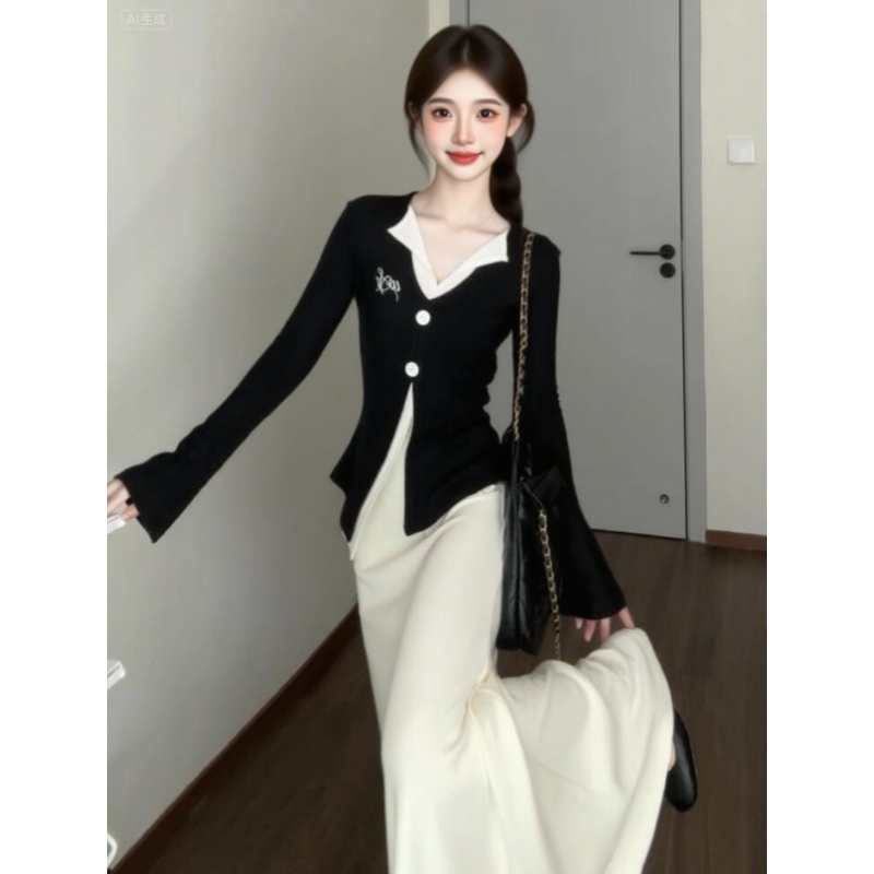 2025早秋ootd搭配一整套高级感气质洋气韩系独特漂亮时尚两件套装
