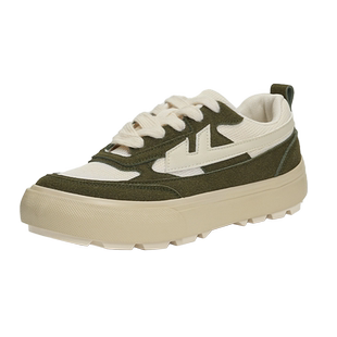 回力绿色休闲板鞋女2025新款薄荷曼波百搭休闲帆布鞋男女同款板鞋