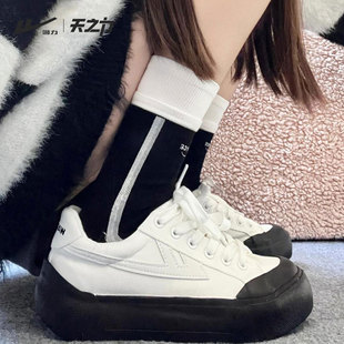 回力馒头女鞋经典撞色大头帆布鞋2025春季新款厚底