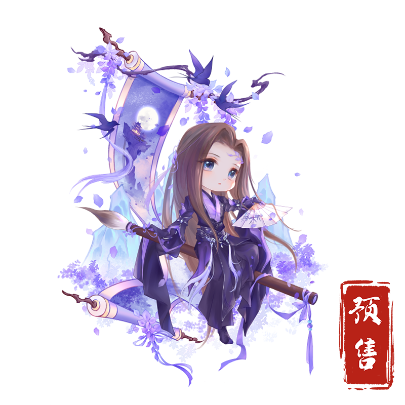 云居河丨剑网3万花秦风花哥q版立牌可爱周边预售链接意向金