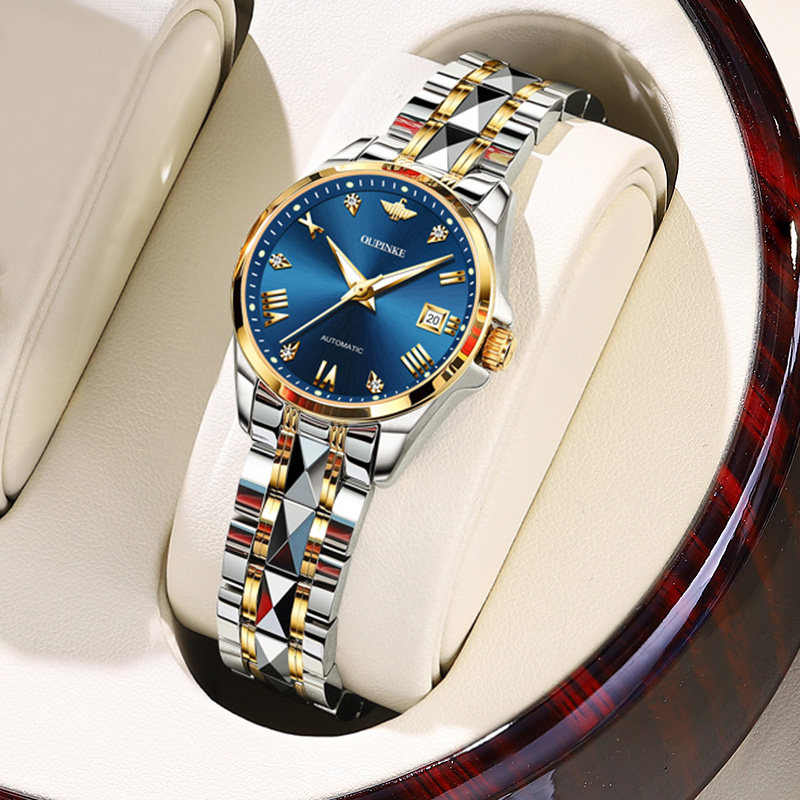 女士手表2021年新款正品名牌瑞士认证品牌女式机械表防水女表十大