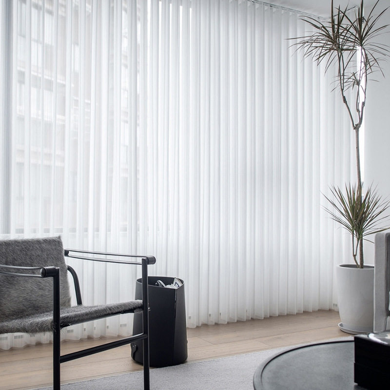 梦幻窗帘电动竖百叶纱帘客厅阳台卧室办公室遮阳垂直帘百叶窗