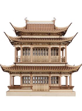 木新中式雕塑台客厅玄关建筑摆件