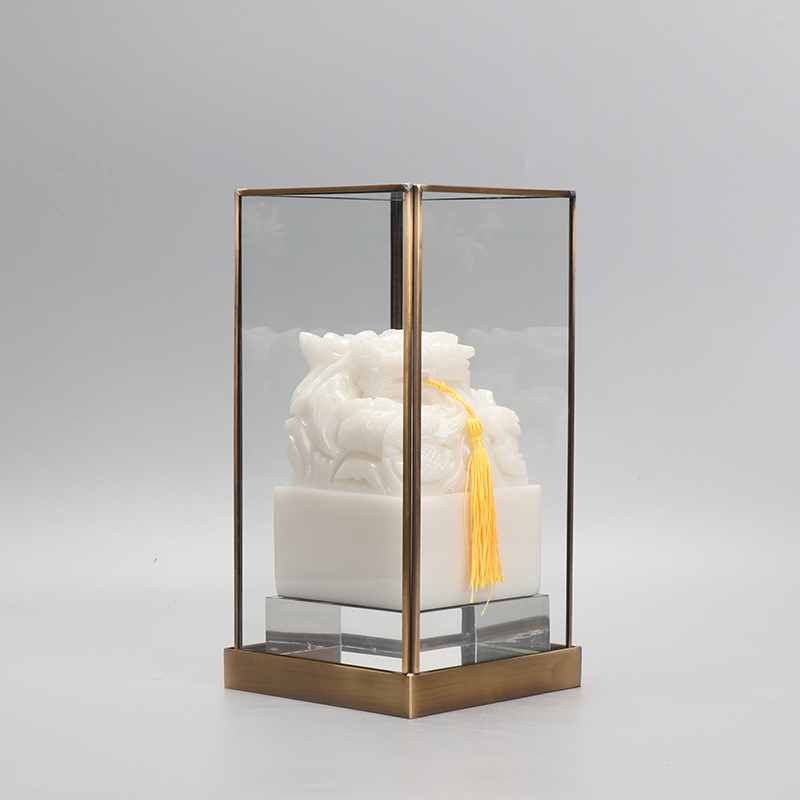 玻璃亚克力新中式茶几隔断摆件