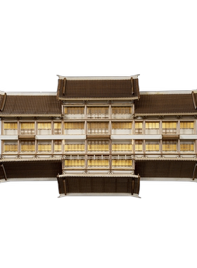 木新中式微景观镜像倒影摆件