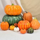 仿真小南瓜模型假南瓜道具水果蔬菜万圣节商场装 饰品摆设摆件玩具