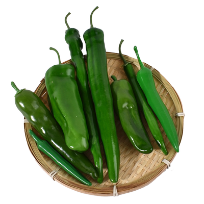 仿真红辣椒尖椒菜椒模型塑料假蔬菜挂件装饰儿童早教玩具拍照道具