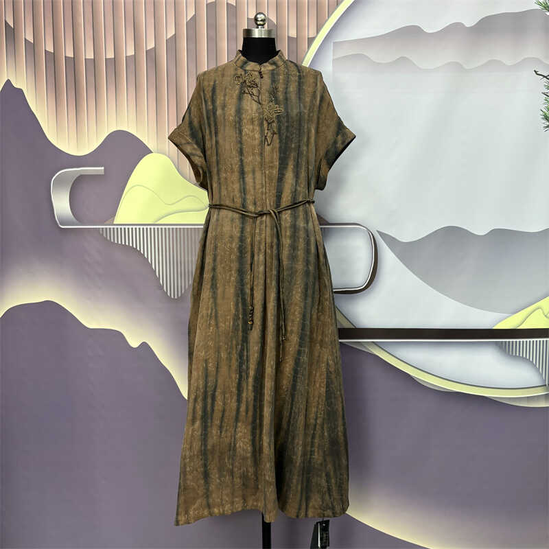 长裙香云纱新款重工夏季减龄气质