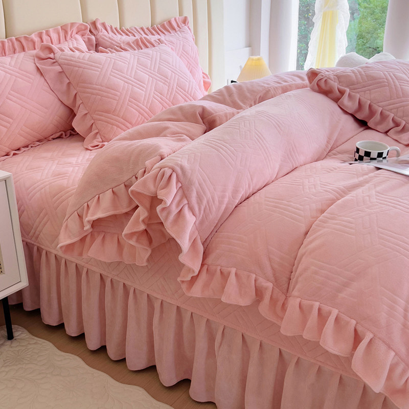 高级感提花牛奶绒保暖被套单件冬季加厚双面珊瑚绒2米被罩220x240,床上用品,被套,淘宝优惠券,粉丝福利购,淘宝优惠卷