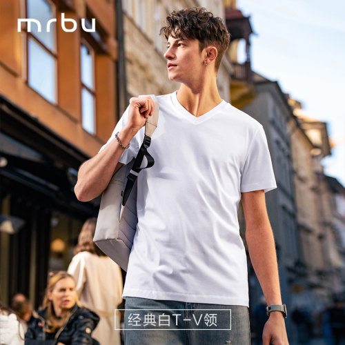 MrBu布先生纯色基础时尚短袖T恤