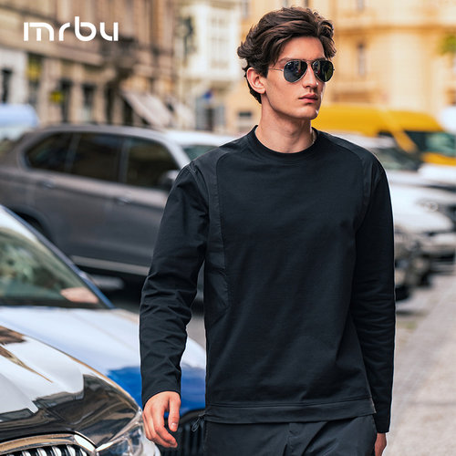 MrBu布先生廓形卫衣男款抽绳时尚