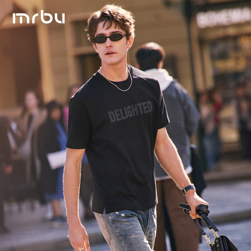 MrBu布先生短袖T恤下摆开衩宽松