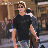 MrBu布先生短袖 形GT16333 宽松上衣240g重磅廓形插肩袖 T恤新款 夏季
