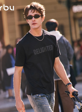 MrBu布先生短袖T恤新款夏季宽松上衣240g重磅廓形插肩袖形GT16333