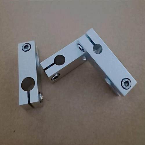 加长型光轴十字连接件光轴固定块铝制锁紧固定夹8*8 10*10 12*12