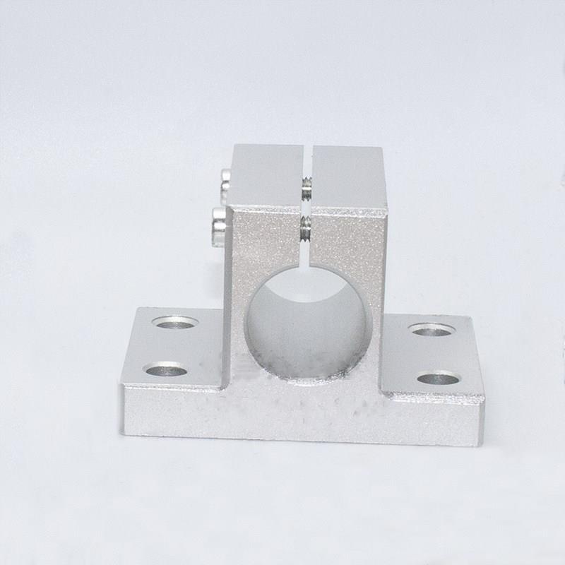 光轴支撑座CLTB20安装支架加厚导向轴支座4安装孔RCJ01 RCJ02