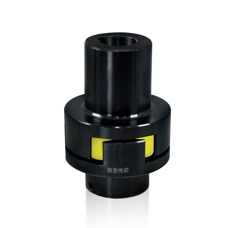 LM梅花联轴器弹性带键槽45号钢MLS梅花垫双法兰爪式电机连轴器