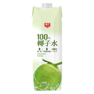 海南春光百分百纯椰子水孕妇专用椰汁原浆if同款 椰水椰子汁1l100