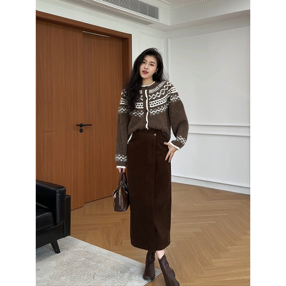 张阿星【费尔岛】秋冬圣诞毛衣复古提花羊毛毛衣