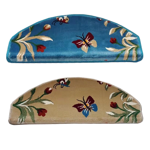 现代简约轻奢家用别墅木楼梯踏步地毯垫阶梯式防滑自粘可拆洗定制