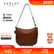 Radley英国奢品棕色牛皮单肩包荔枝纹经典 百搭成熟通勤正品 22FW