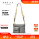 包邮 Radley24SS新品 英国奢品牛皮斜挎机车 差包灰色休闲通勤百搭