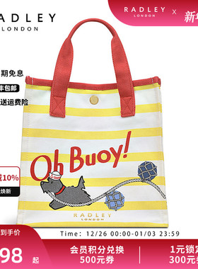 Radley英国奢品经典24SS帆布袋精美动漫单肩手提包减龄大气可爱