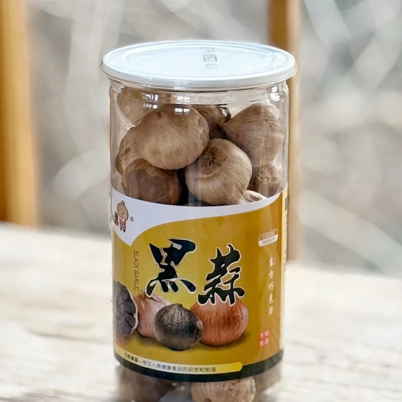 湖北随州特产黑蒜罐装黑蒜头随州黑蒜独蒜大蒜头黑蒜