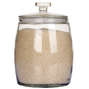 玻璃米缸米罐小号家用加厚杂粮储物油罐防潮防虫厨房装米桶储米箱