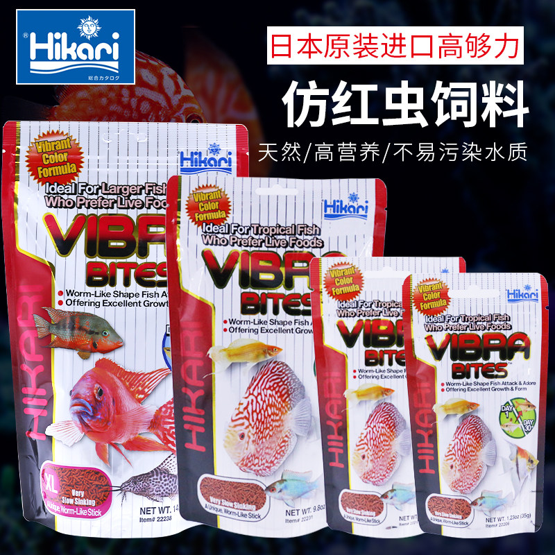 高够力日本慈鲷增色热带鱼红虫图片
