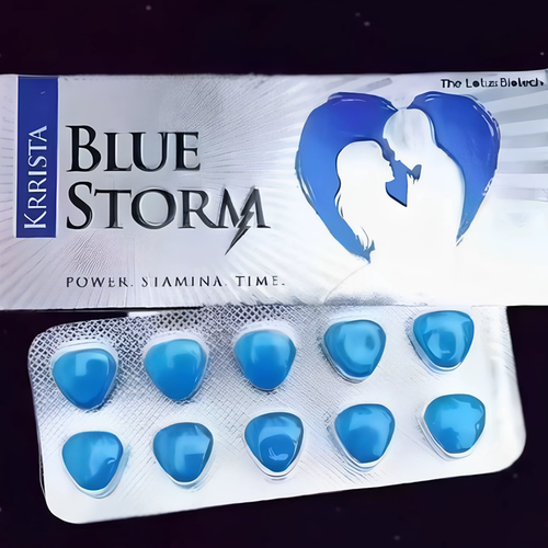 印度代购 高端正品蓝色风暴一盒10粒